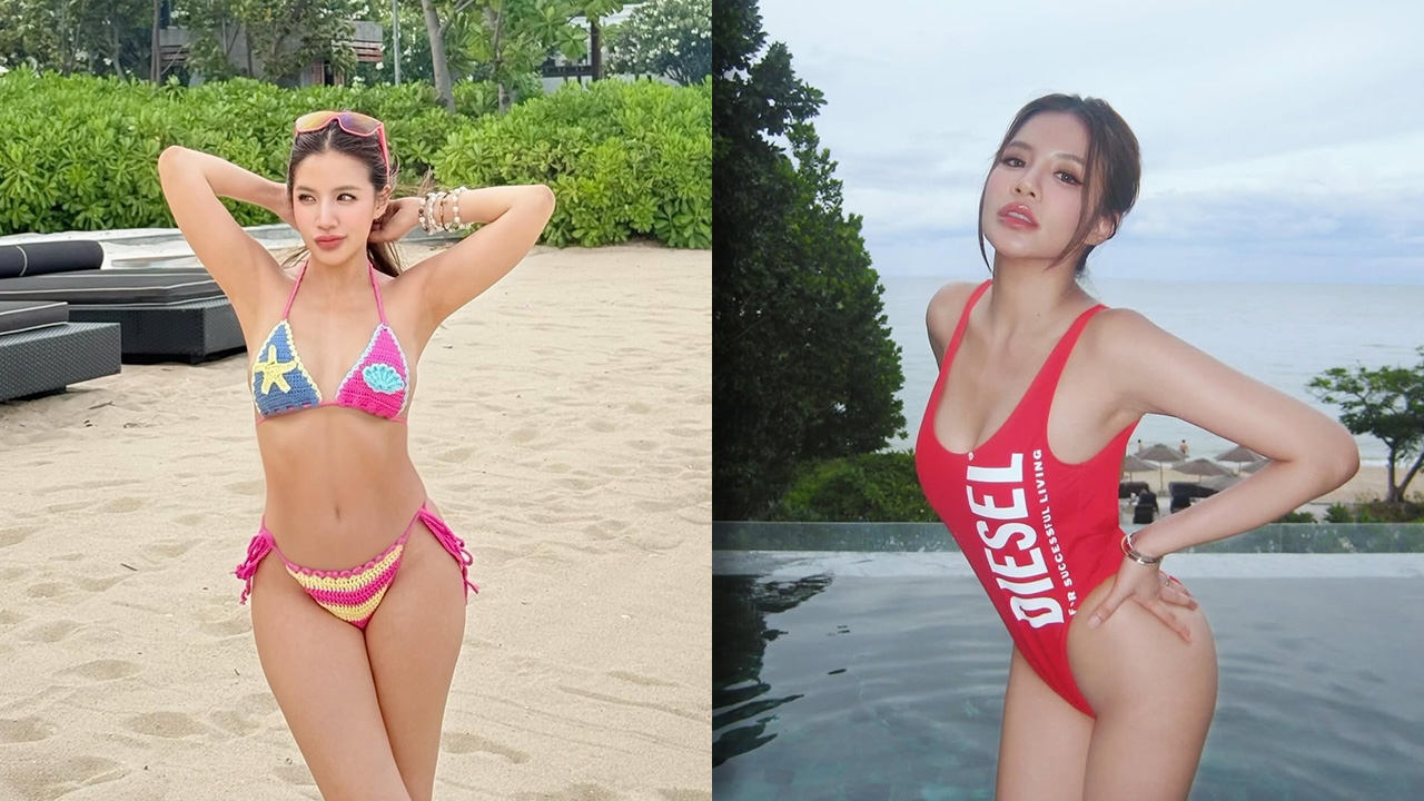 ใบเตย อาร์สยาม นุ่งชุดว่ายน้ำอวดหุ่นสวยแซ่บ มาพร้อมแคปชั่นเด็ดไม่แพ้รูป