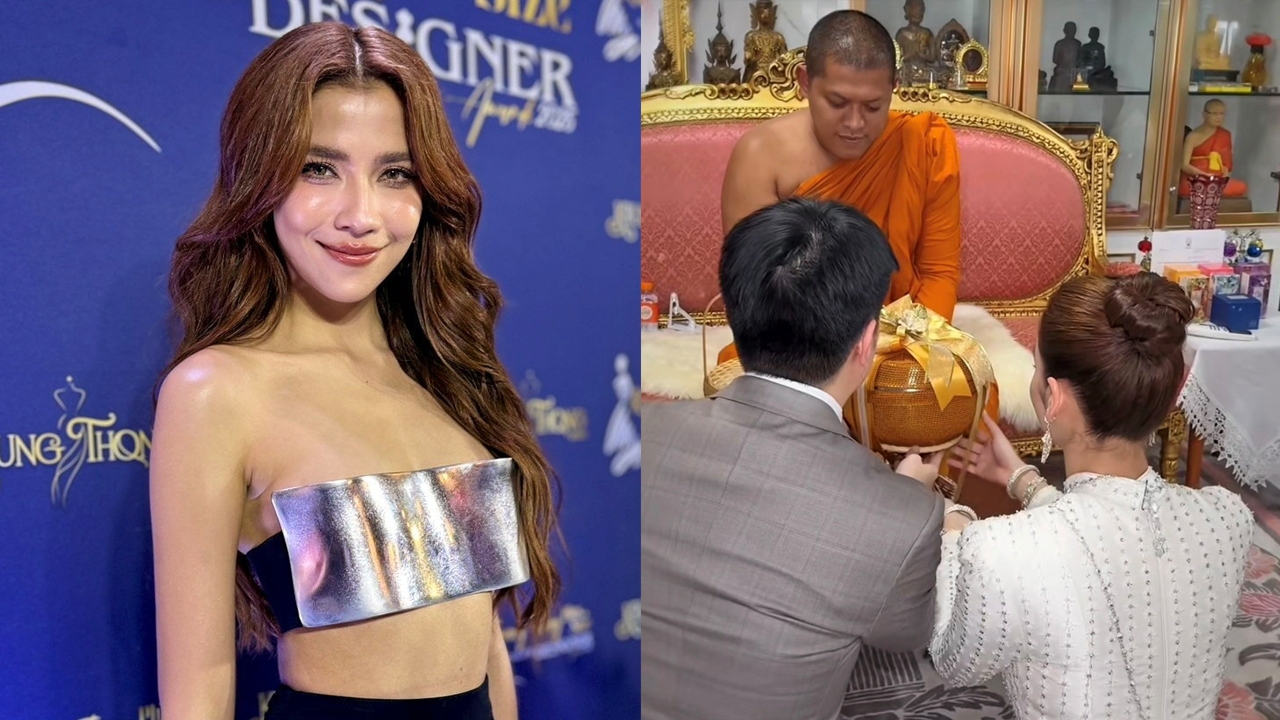 “จีน่า วิรายา” แจงควงหนุ่มแต่งชุดไทยทำบุญเป็นแค่เพื่อนกัน สถานะหัวใจไม่ว่างมีหนุ่มคุย