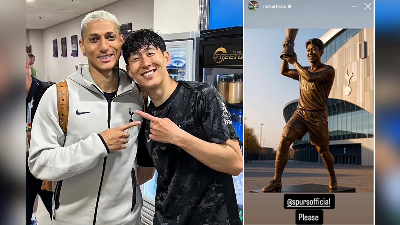 ระดับตำนาน! "ริชาร์ลิซอน" วอน "สเปอร์ส" สร้างรูปปั้น "ซน ฮึง มิน" หลังเตรียมปิดฉาก 10 ปีกับสโมสร