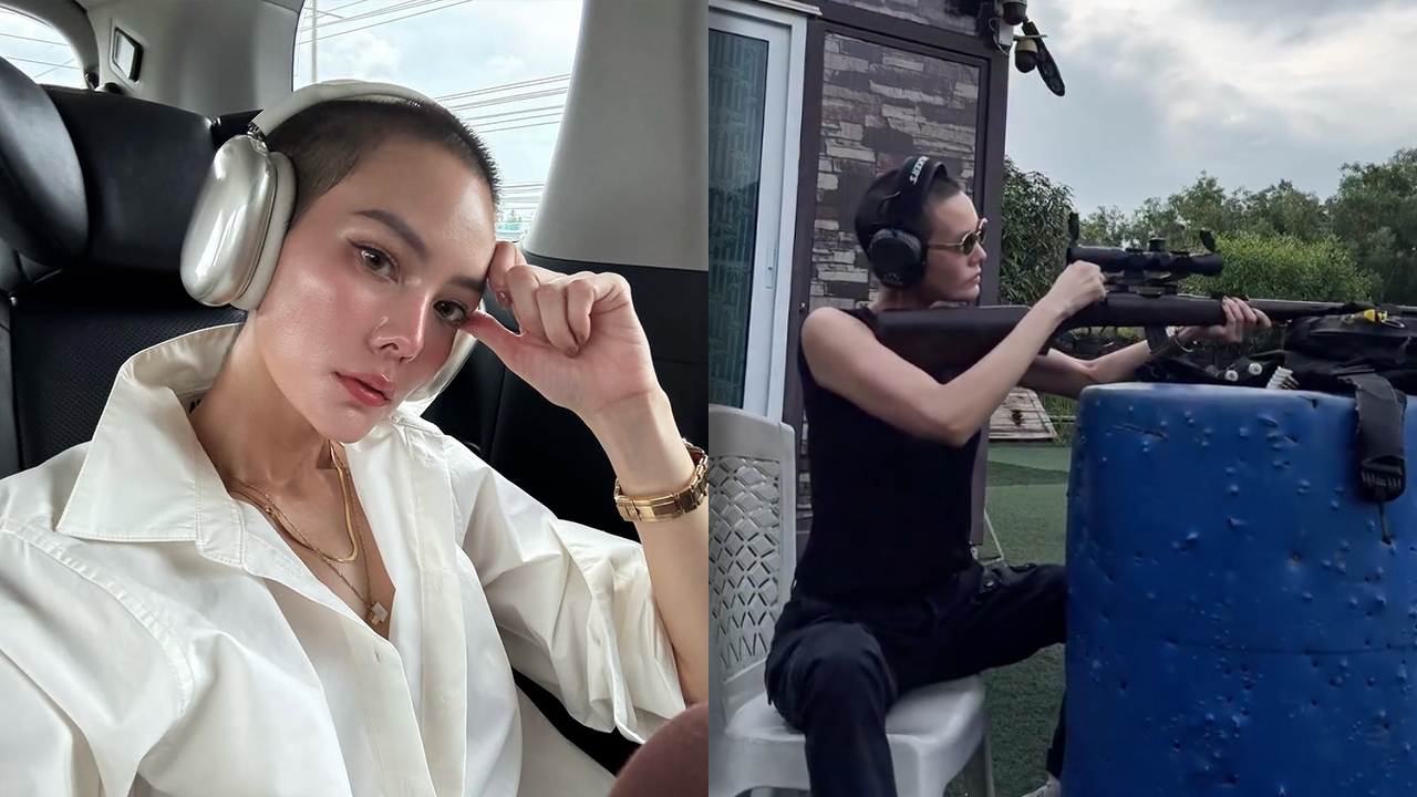 ว้าวมาก เจนี่ เทียนโพธิ์สุวรรณ กับลุคกร้าวใจ ผมทรงสกินเฮด ฝึกซ้อมยิงปืนสุดเท่ (คลิป)