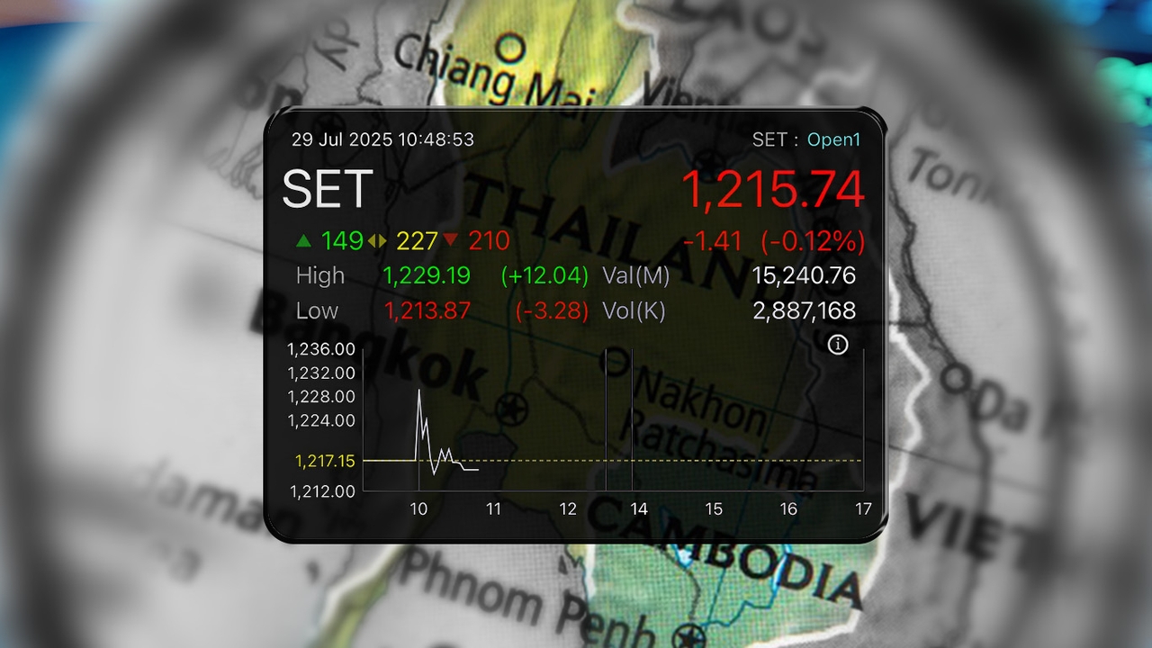 ไทย-กัมพูชา ประกาศหยุดยิง จับตาโต๊ะเจรจา “ภาษีทรัมป์” หุ้นไทยไปทางไหนต่อ?