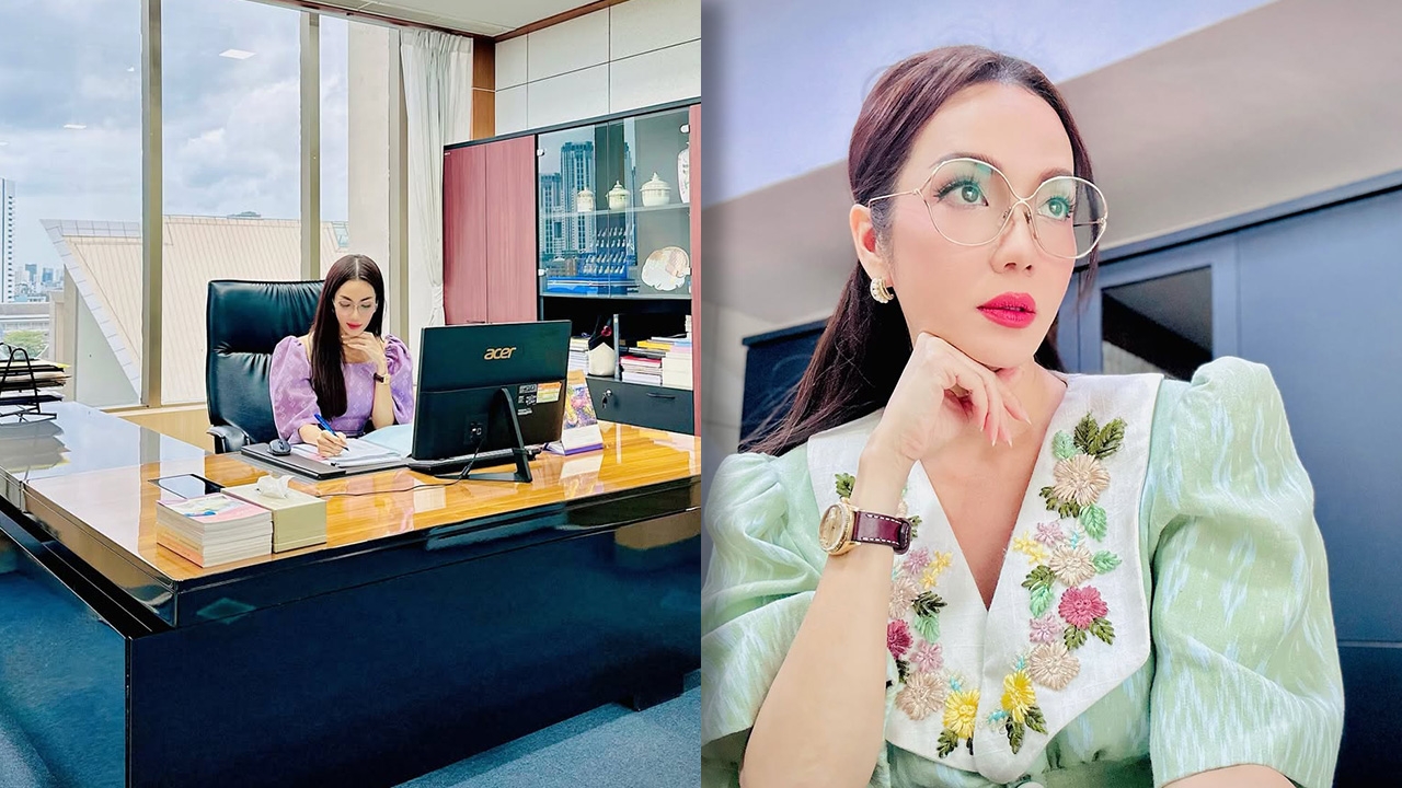 เปิดภาพห้องทำงานใหม่ของ อ๋อม สกาวใจ หลังรับตำแหน่งที่ปรึกษา รมว.วัฒนธรรม