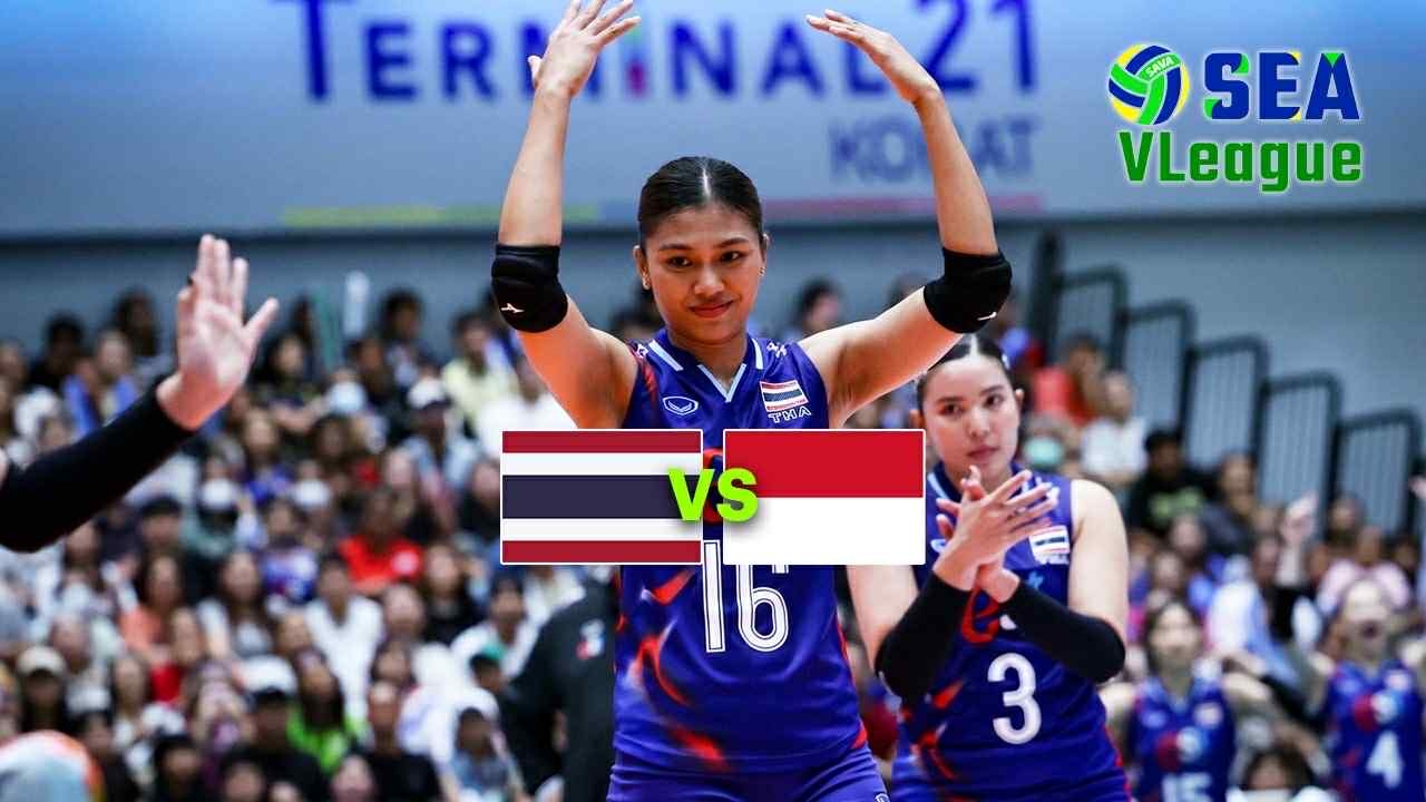 ช่องทางถ่ายทอดสด วอลเลย์บอลหญิงทีมชาติไทย VS อินโดนีเซีย ซีวีลีก SEA V LEAGUE 2025