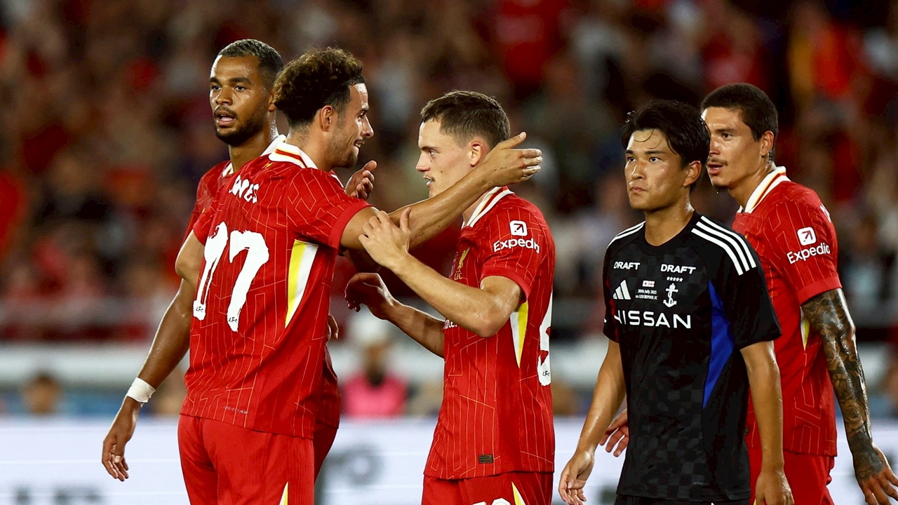 แข้งใหม่แท็กทีมดาวรุ่งโชว์ของ! ลิเวอร์พูล คว้าชัยส่งท้ายทัวร์เอเชีย พลิกชนะ โยโกฮาม่า มารินอส 3-1