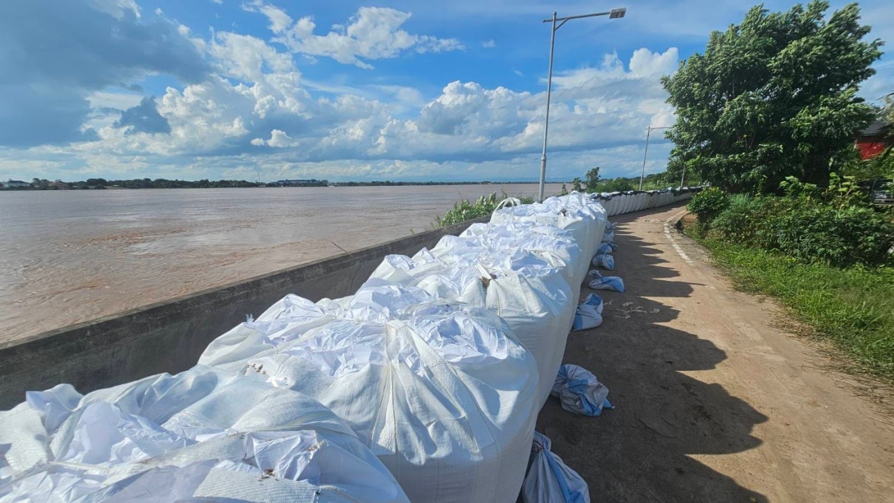 น้ำในแม่น้ำโขงเพิ่มสูง มีแนวโน้มล้นตลิ่ง กระทบพื้นที่ลุ่มต่ำ 6 อำเภอหนองคาย