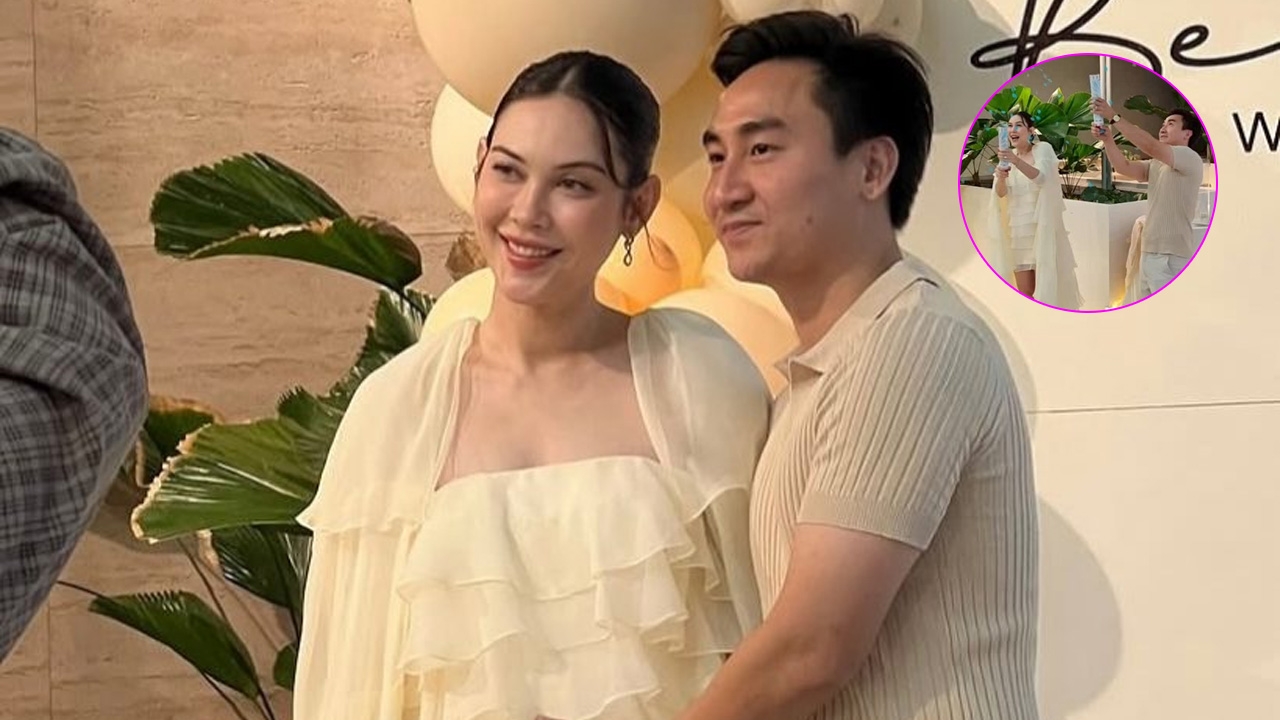 แมท ภีรนีย์ และสามี จัดงานเฉลยเพศลูกสุดอบอุ่น ได้ลูกชายคนแรกสมใจพ่อแม่