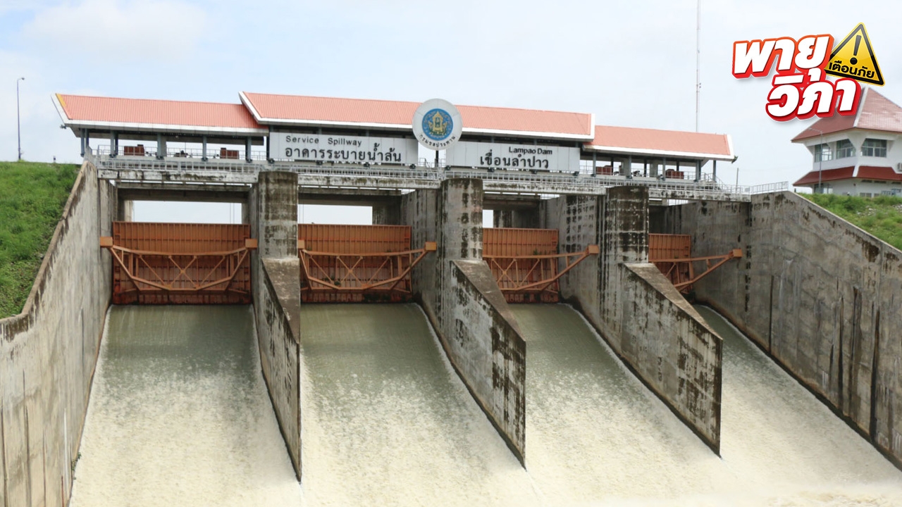 อุตุฯ กาฬสินธุ์ เตือนรับมือ "พายุวิภา" เขื่อนลำปาวพร้อมรับน้ำได้อีก 950 ล้าน ลบ.ม.