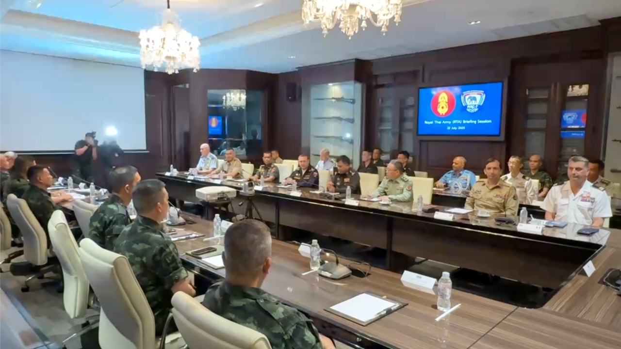 กองทัพบกเชิญทูตทหาร 47 ชาติ แจงปมกัมพูชาวางทุ่นระเบิด