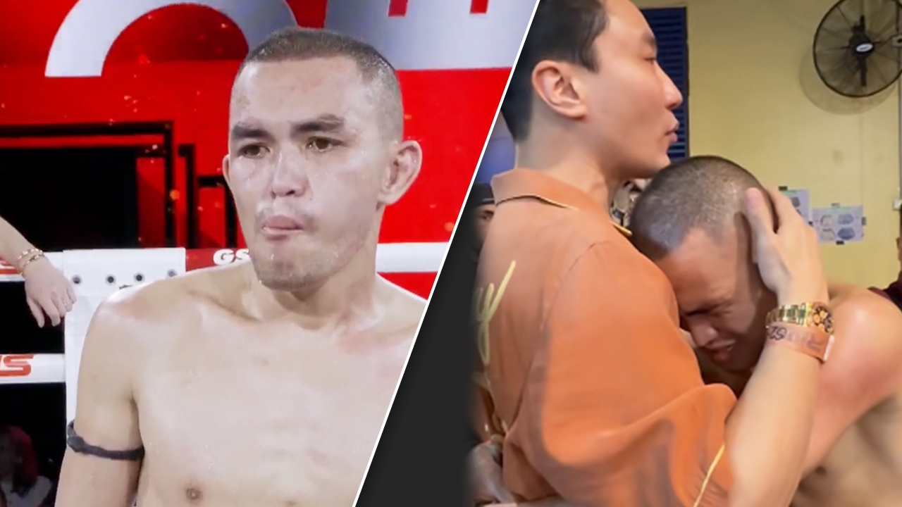 "นักมวยไทย" ชกแพ้ พร้อมหลั่งน้ำตา-"เสี่ยโบ๊ท" เข้าสวมกอดพร้อมตัดสินใจทันที (คลิป)