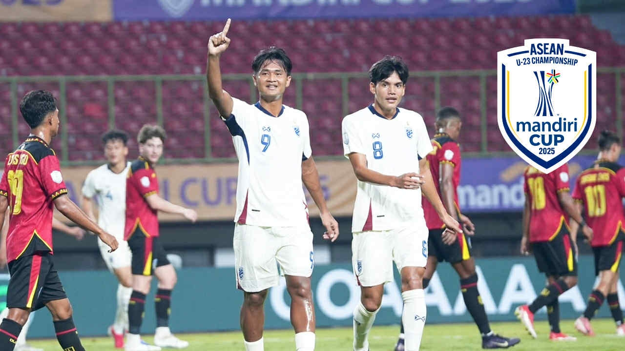 สรุปตารางคะแนนล่าสุด "ทีมชาติไทย" U23 หลังถล่ม "ติมอร์-เลสเต" ชิงแชมป์อาเซียน 2025
