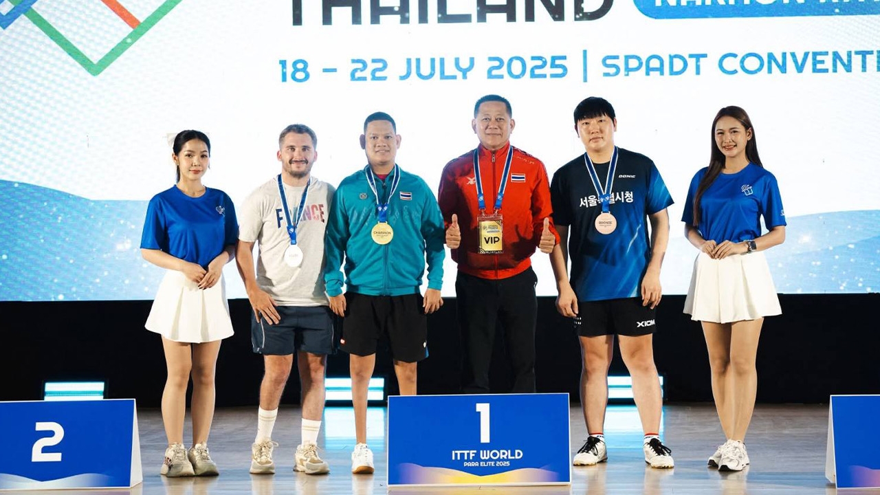 เทเบิลเทนนิสคนพิการไทย กวาด 4 ทอง ศึก ITTF World Para Elite ที่โคราช