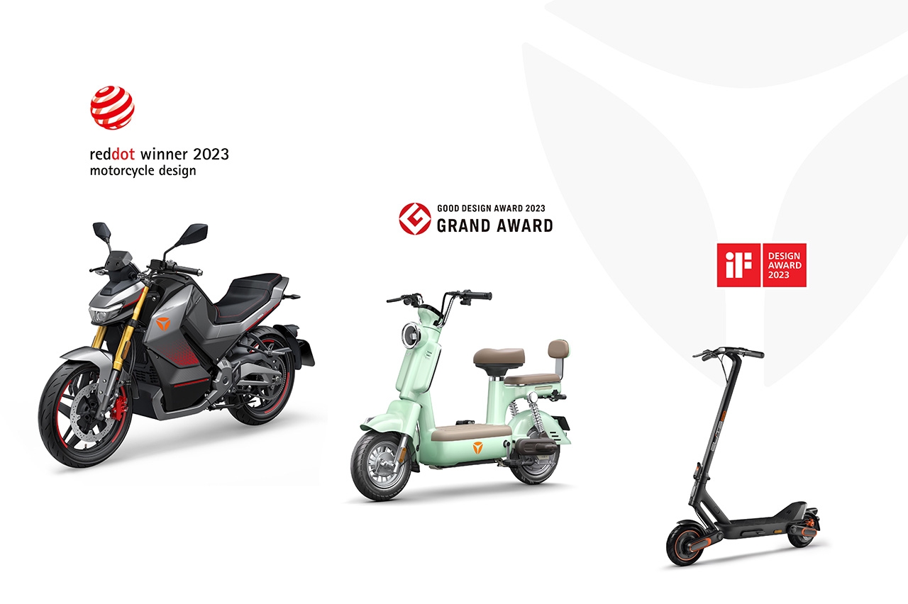 โมเดลที่ได้รับรางวัลการออกแบบระดับโลกของ Yadea