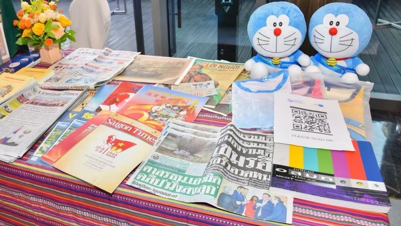 หนังสือพิมพ์ไทยรัฐ ถูกจัดแสดงโชว์ในงานสื่อเอเชียใต้และเอเชียตะวันออกเฉียงใต้ ที่จีน