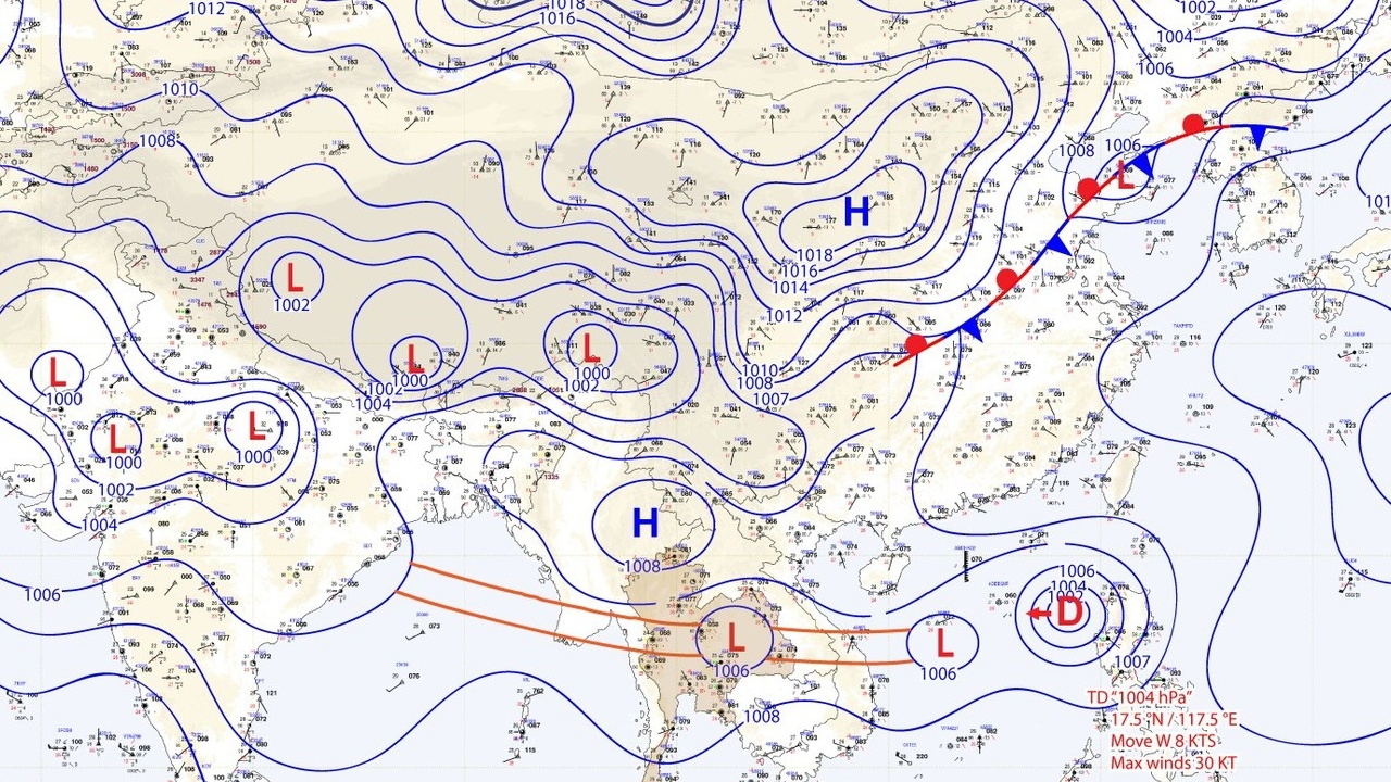 ประกาศฉบับ 1 "พายุดีเปรสชัน" จ่อเคลื่อนขึ้นฝั่งประเทศจีน ช่วงวันที่ 8–9 ก.ย.นี้