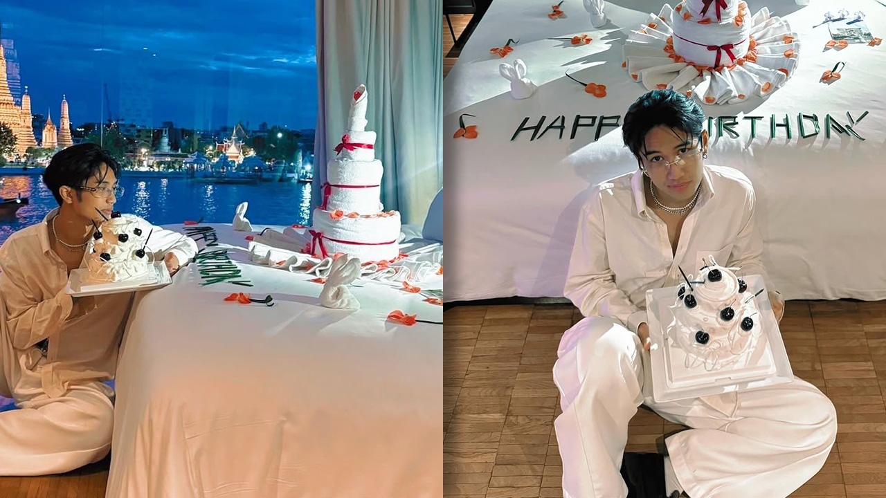 บอส เอวหวาน ฉลองวันเกิดท่ามกลางวิวสุดโรแมนติก ลำไย ไหทองคำ กดไลก์โพสต์