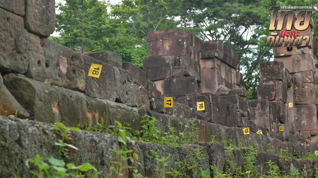ตรวจความเสียหายพื้นที่ "ปราสาทตาเมือนธม" เก็บหลักฐานการถูกโจมตีใส่โบราณสถาน