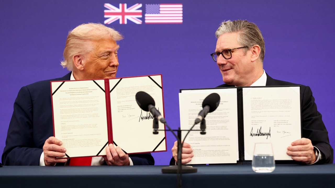 ทรัมป์-นายกฯ UK ลงนามข้อตกลงเทคโนโลยี ชูความสัมพันธ์แน่นแฟ้น