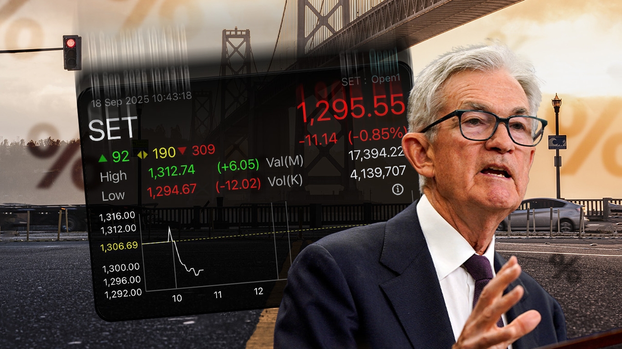 หุ้นไทยร่วงสวนเฟดลดดอกเบี้ย นักลงทุนแห่ขาย "Sell on Fact" ลุ้นลดต่ออีก 2 ครั้ง หนุนเงินไหลเข้า