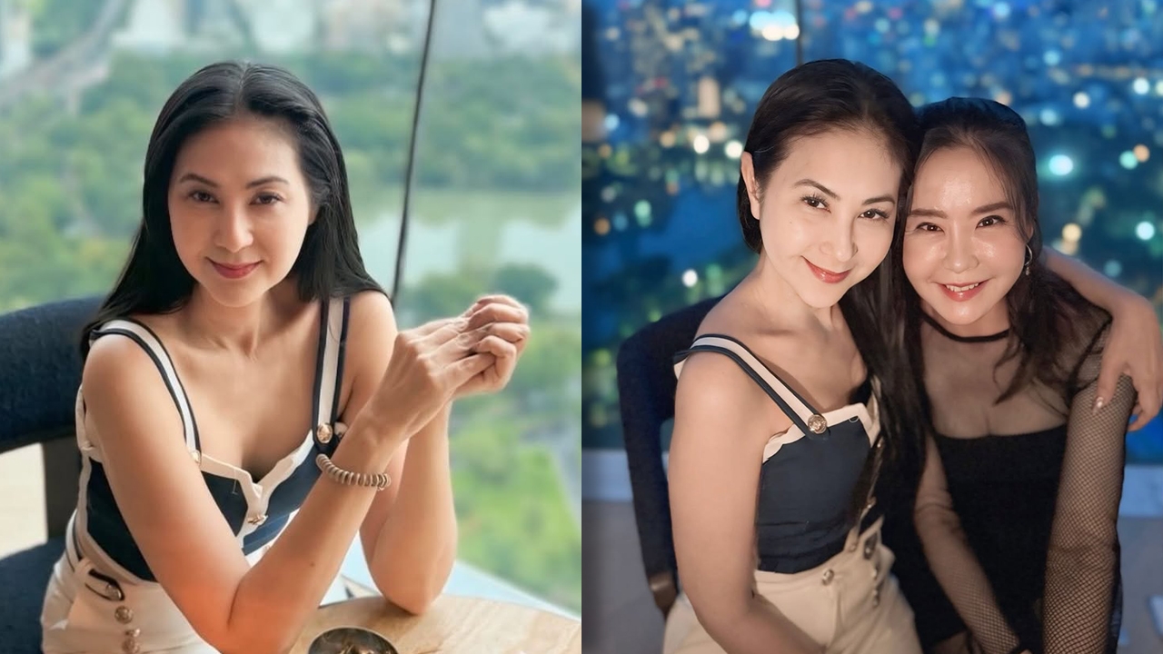 มุก มาริษา ภรรยา แซม ยุรนันท์ โพสต์ภาพคู่เพื่อนรัก ที่แท้อดีตนางเอกดัง