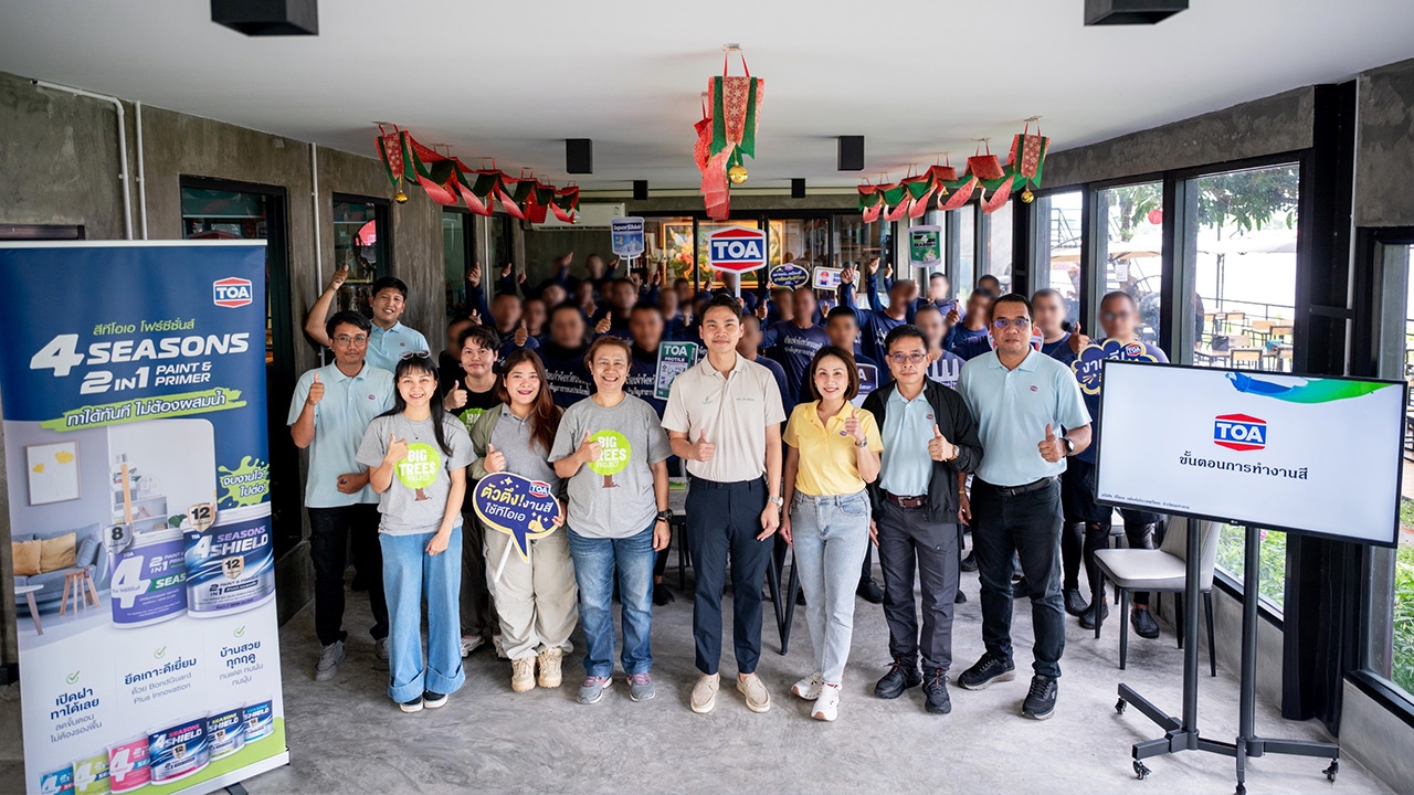 TOA พร้อมสนับสนุนวิชาชีพช่างงานสี-เคมีภัณฑ์ ให้ผู้ก้าวพลาดสู่ผู้สร้างอาชีพได้จริง