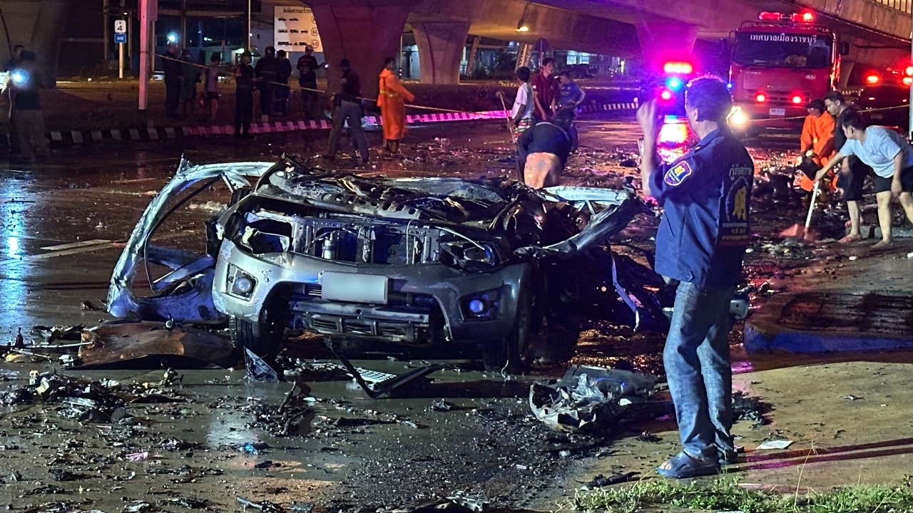 คาดสาเหตุ "รถกระบะส่งของ" ระเบิดสนั่นราชบุรี เจ้าของพร้อมชดใช้ค่าเสียหายทั้งหมด