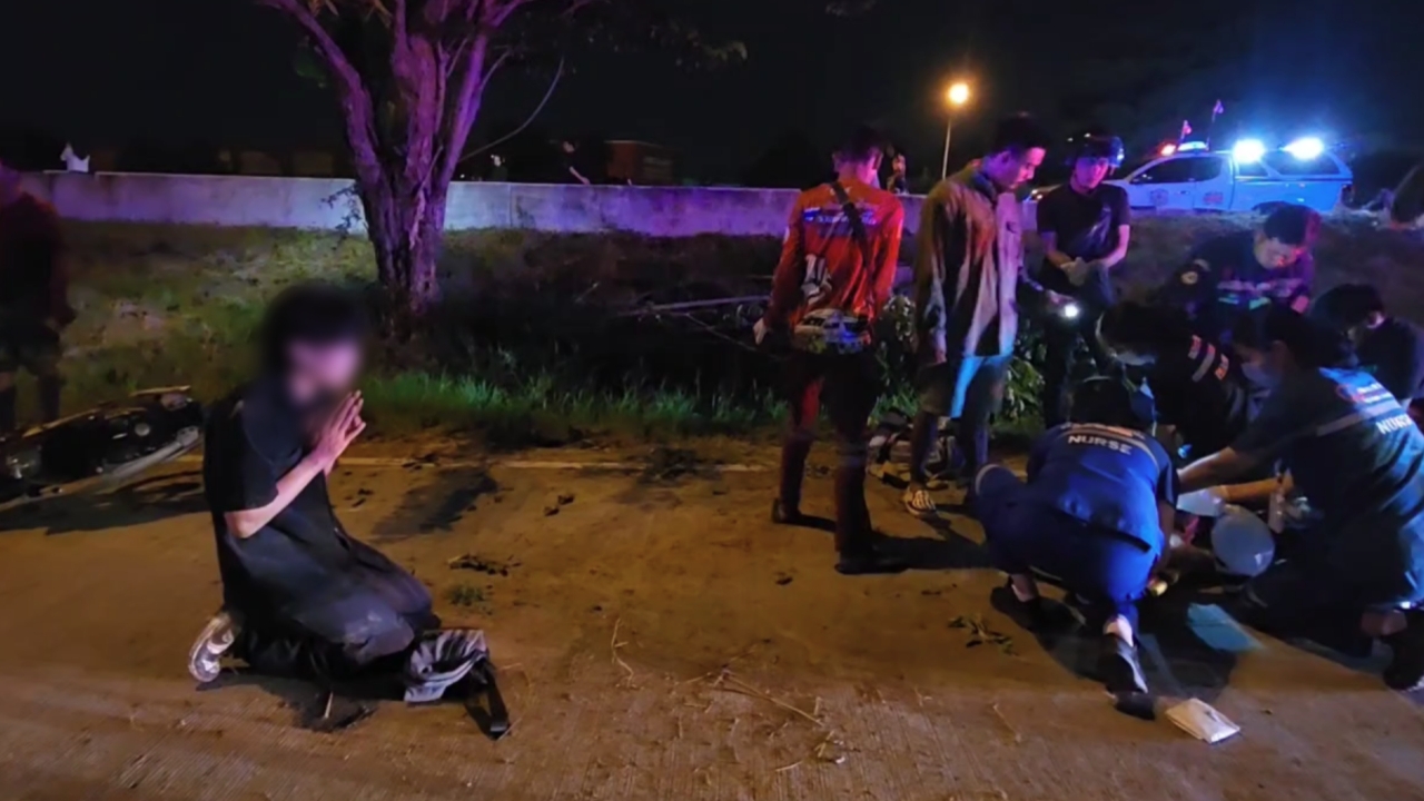 หนุ่มวัย 24 ปี ร่ำไห้ กราบขอโทษ หลังชน จยย.สาหัส 3 ราย สาบานจะเลิกเหล้า