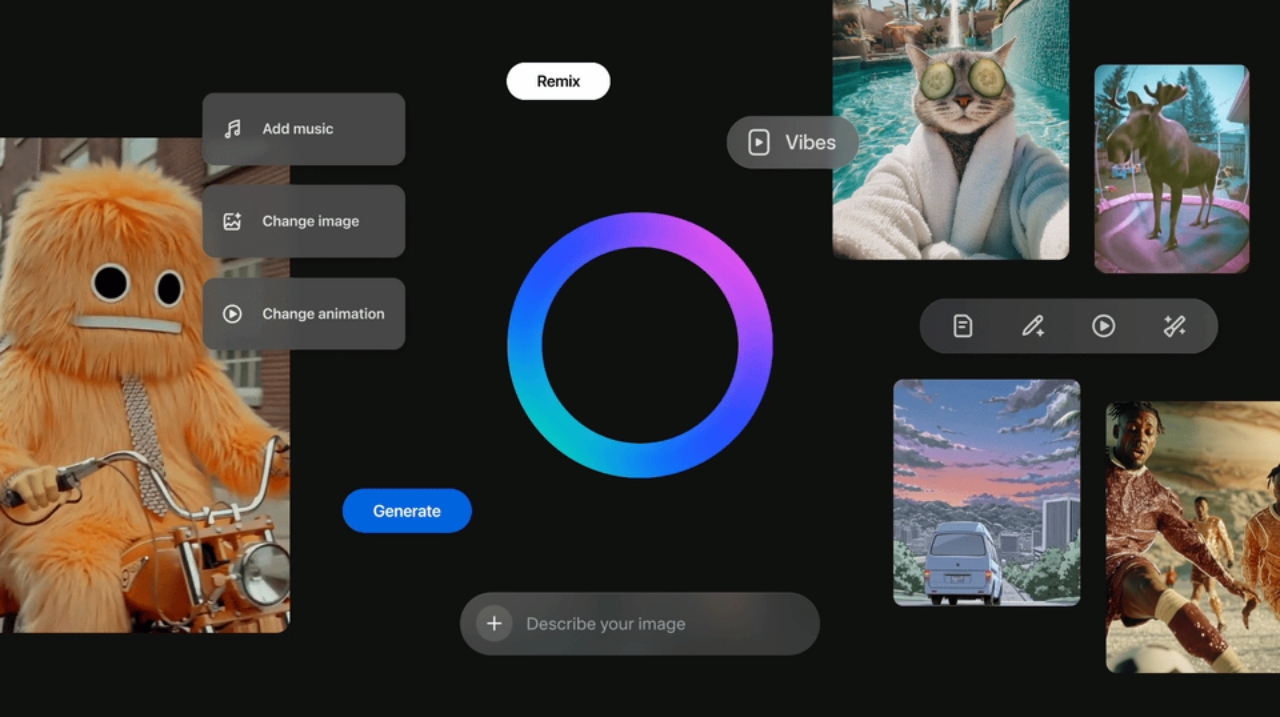 Mark Zuckerberg แนะนำของเล่นใหม่ “Vibes” ฟีดวิดีโอสั้นจาก AI