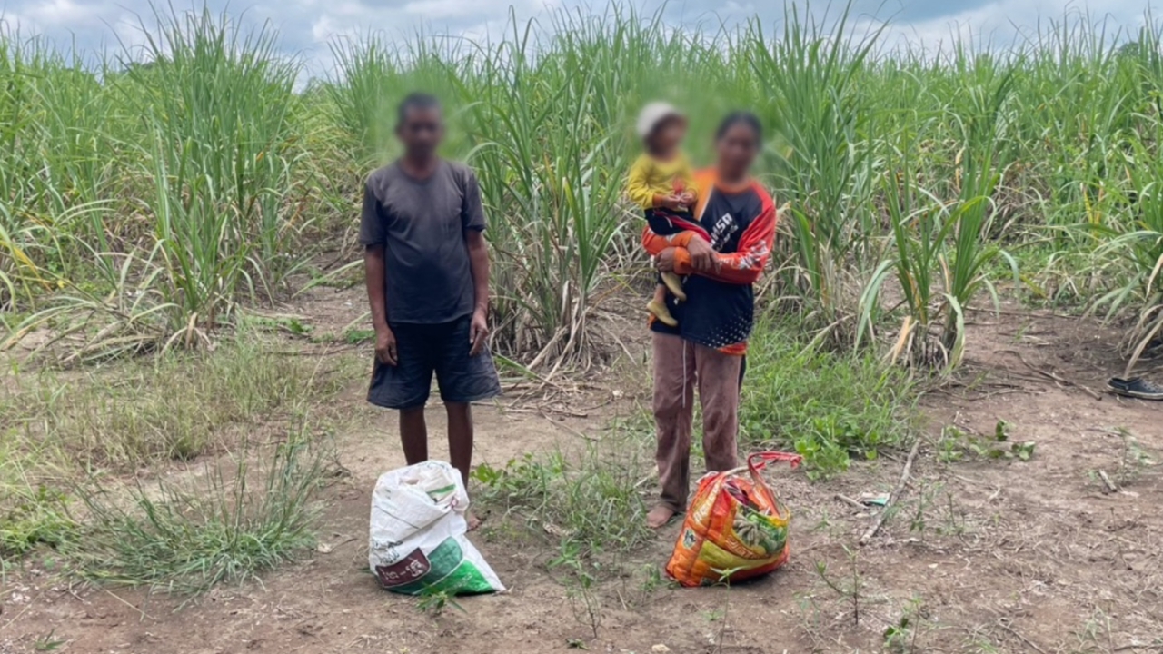 สุดรันทด ชาวกัมพูชาหอบลูกลอบเข้าไทย "เก็บผัก-ของป่า" หลังบ้านเกิดหาของกินยาก