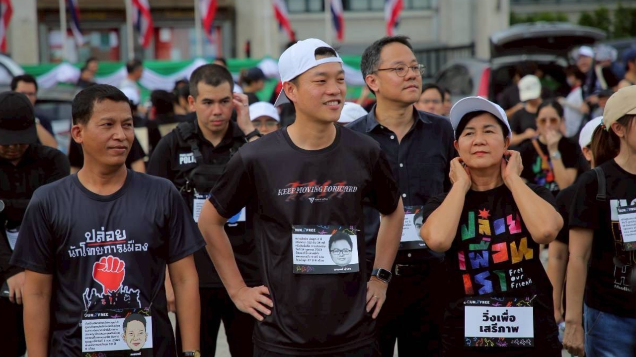 “เท้ง” วิ่งเรียกร้องสิทธิประกันตัวผู้ต้องขังคดีการเมือง จ่อยื่นร่างกฎหมาย เชื่อทันก่อนยุบสภา
