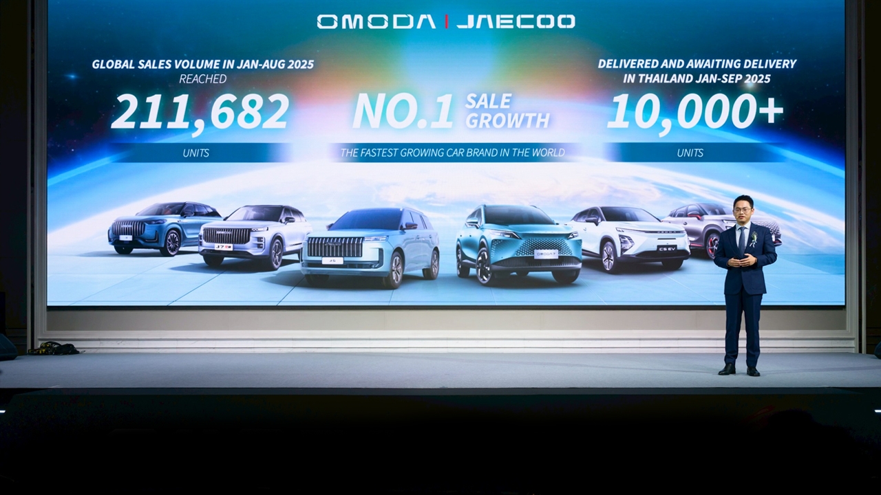 OMODA & JAECOO พร้อมลงทุน 5 พันล้าน ตั้งโรงงานประกอบรถพลังงานใหม่ในไทย