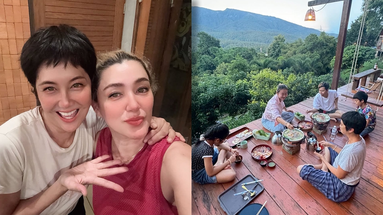 ป๊อป อารียา-เปิ้ล วีนัส รวมตัวจัดปาร์ตี้หมูกระทะในวัย 50 ปี ยังสวยปังทั้งคู่