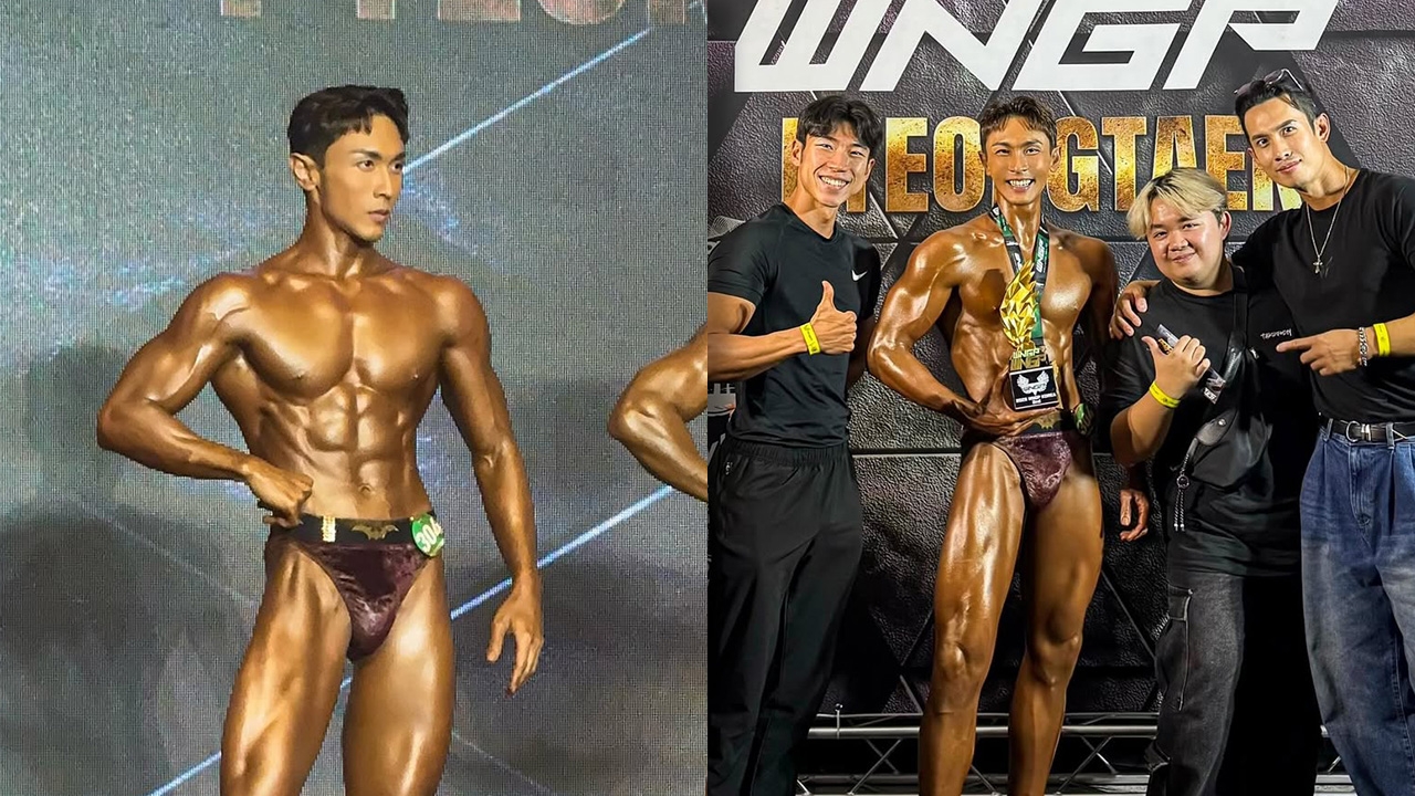 นัททิว โชว์ร่างทองประกวดเพาะกาย Sport Model ที่เกาหลีใต้ สุดปลื้มคว้าที่ 2 กลับบ้าน