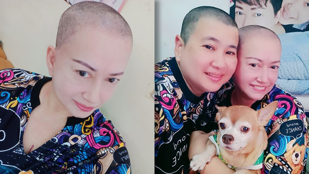 แหม่ม อลิษา เผยภาพล่าสุด โกนผมสู้มะเร็งปอดลุกลามระยะ 4 คู่ชีวิตโกนผมเป็นเพื่อน