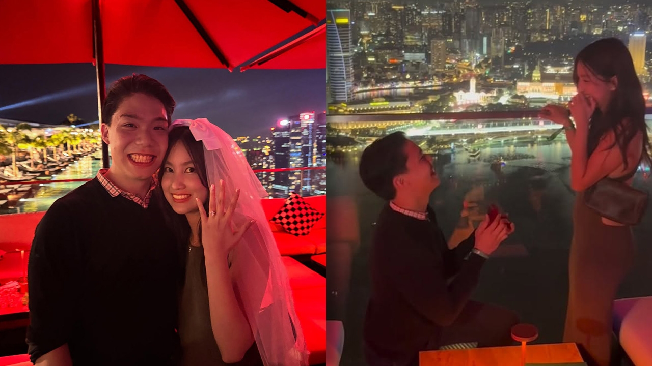 สละโสด! แคน นายิกา อดีต BNK48 ถูกแฟนหนุ่มเซอร์ไพรส์ขอแต่งงานที่สิงคโปร์ (คลิป)