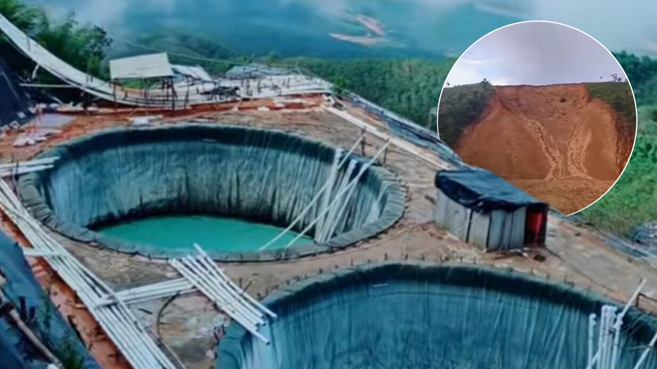 เปิดภาพโคลนถล่มหนา ต้นเหตุเหมืองแร่แรร์เอิร์ธ เขตปกครองว้า จับตาสารปนเปื้อนไหลเข้าไทย