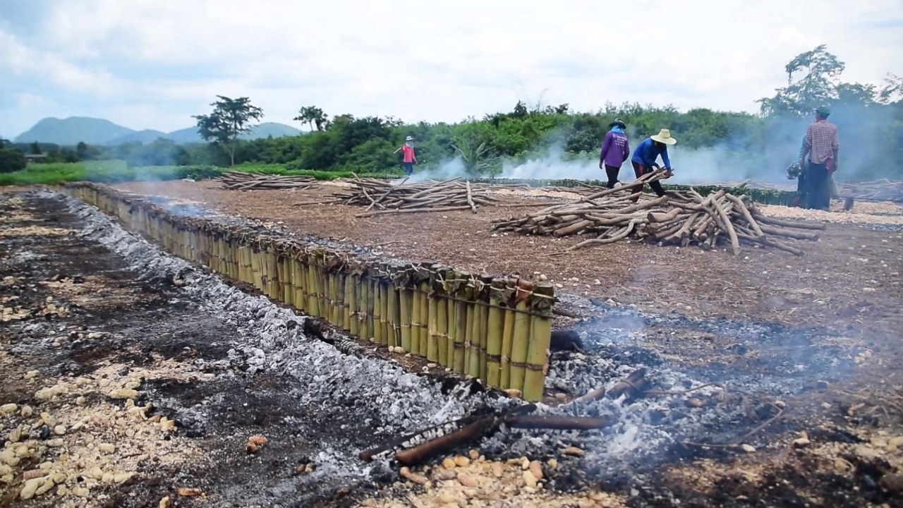 สาธุชนร่วมเผาข้าวหลาม 15,000 กระบอก แจกงานบุญกฐิน แถมได้ "เลขเด็ด" ลุ้นโชค