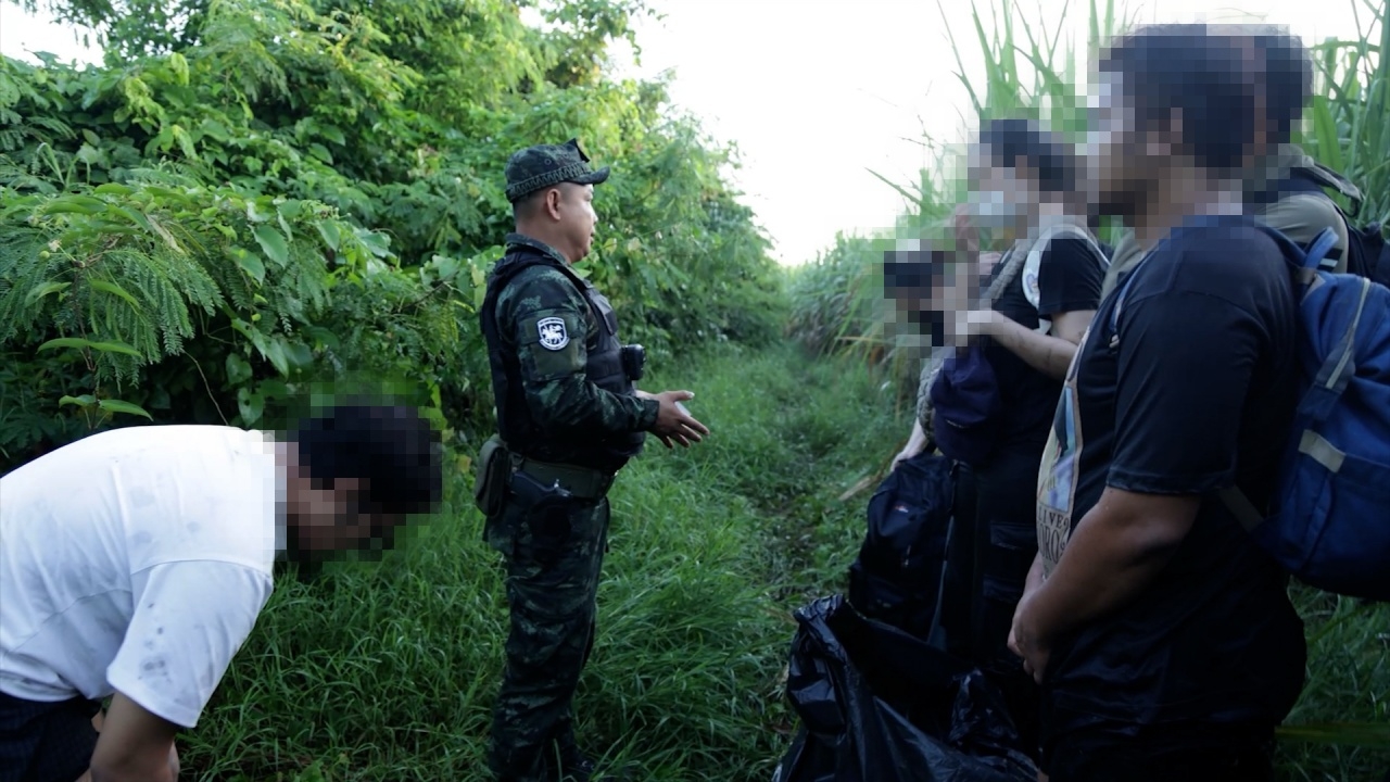 จับ 8 คนไทย ลอบข้ามกลับจากกัมพูชา บางคนอ้าง ถูกหลอกไปขายแก๊งคอลฯ 