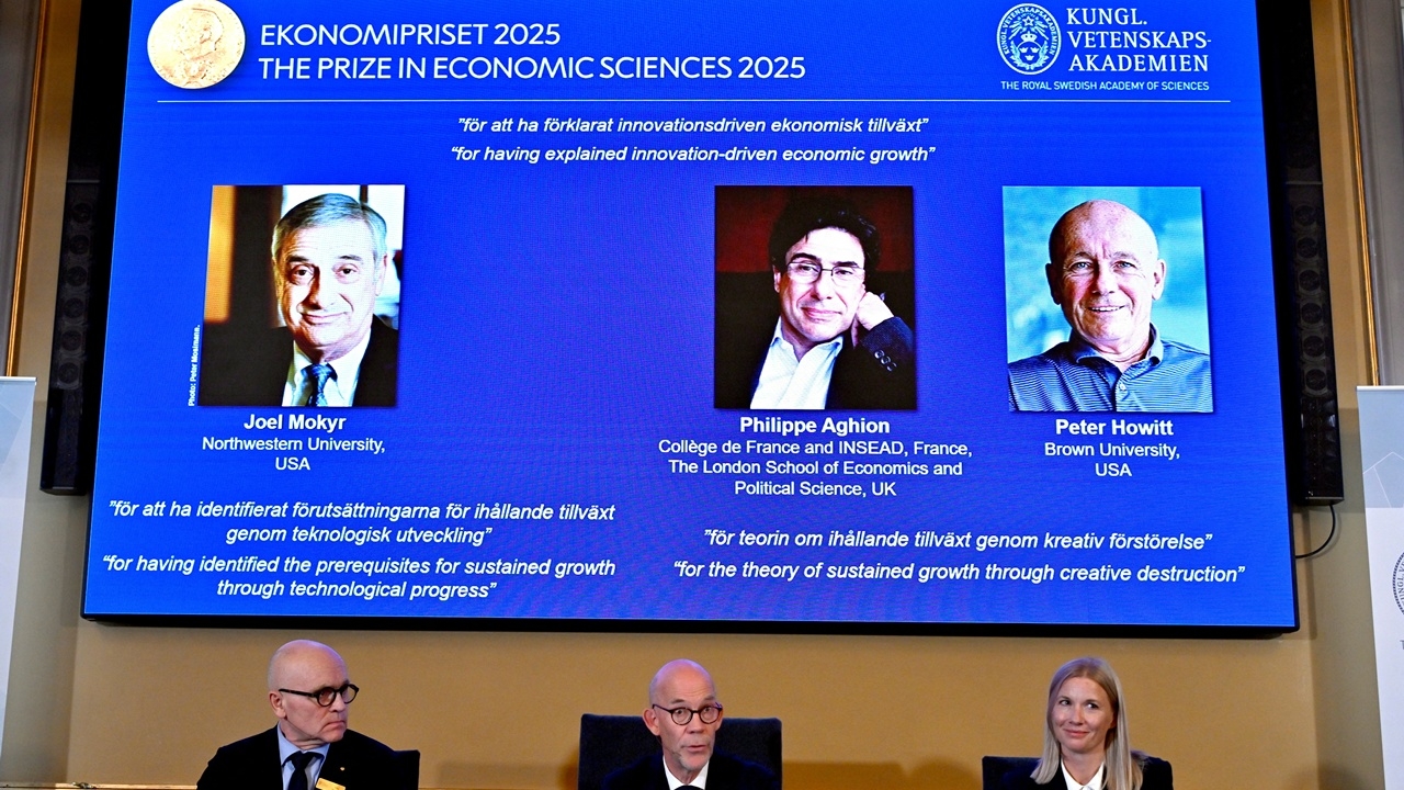 3 ผู้ศึกษาทฤษฎี “นวัตกรรมขับเคลื่อนเศรษฐกิจ” คว้าโนเบลเศรษฐศาสตร์ 2025