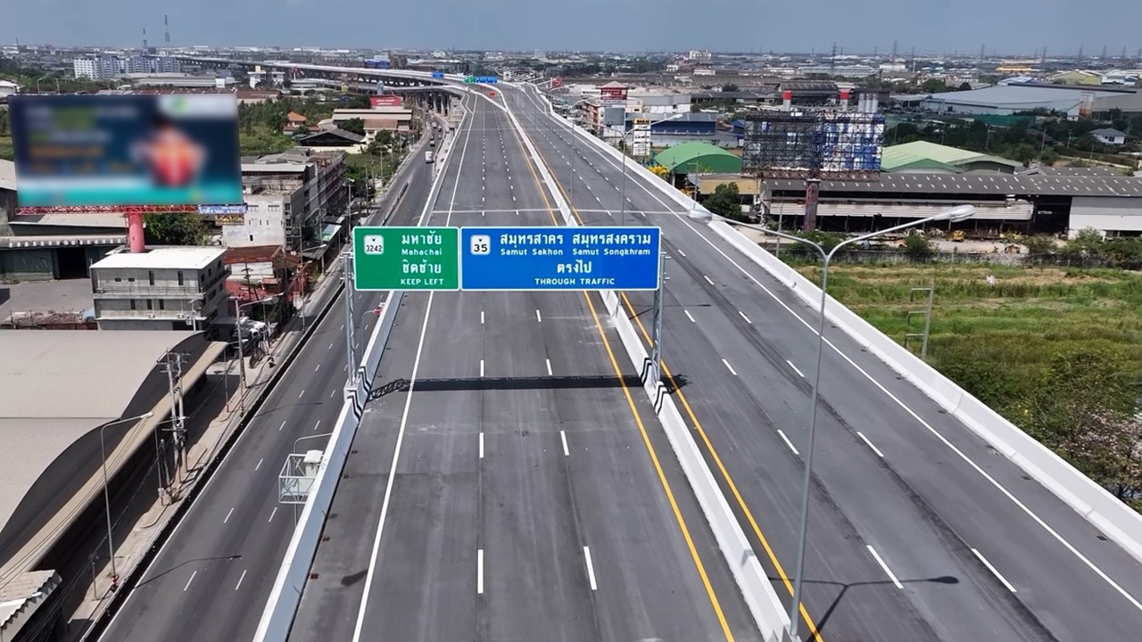 เปิดให้ทดลองวิ่งฟรี "มอเตอร์เวย์ M82" บางขุนเทียน-เอกชัย 22 ต.ค. 68