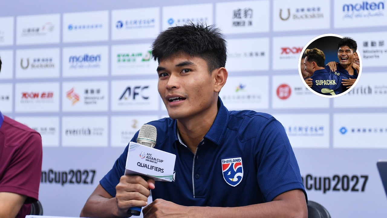 “ธีรศักดิ์” เปิดใจทันทีหลังยิงแฮตทริก พา “ทีมชาติไทย” ชนะ “ไชนีส ไทเป” 6-1