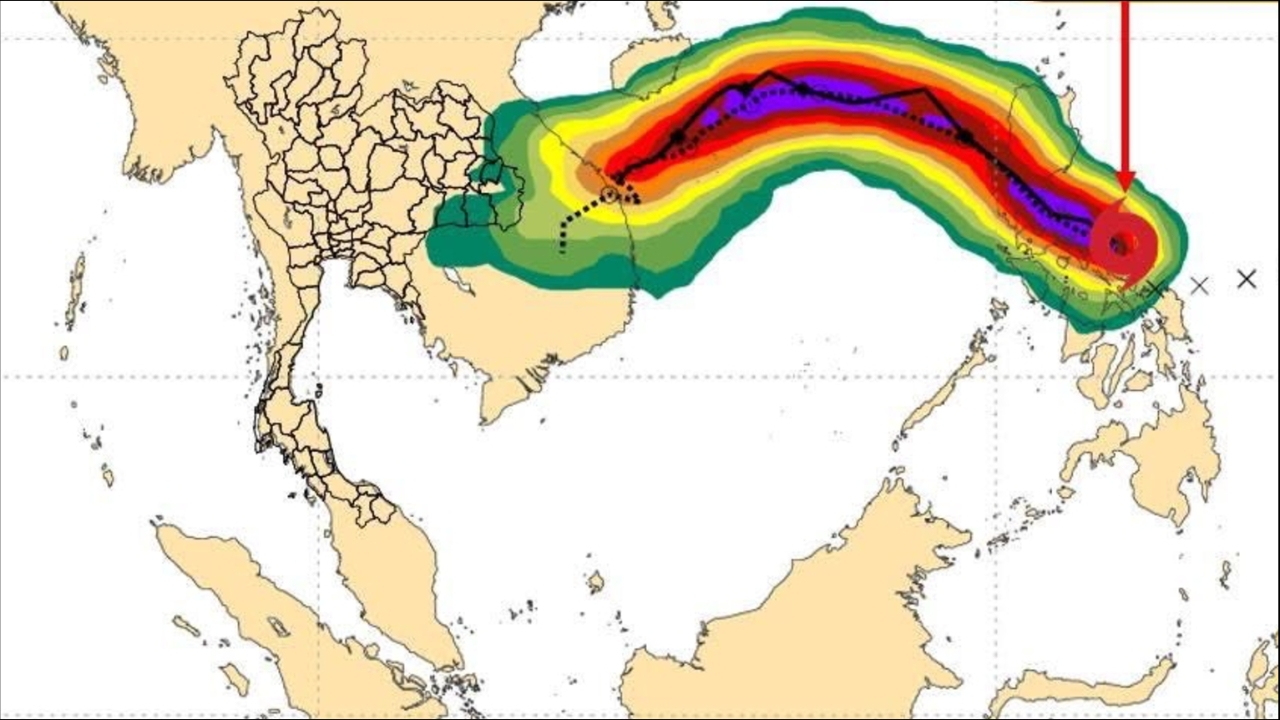 กรมอุตุฯ อัปเดตเส้นทาง "พายุเฟิงเฉิน" ไม่เข้าไทย แต่กระทบอีสานฝนตกบางแห่ง