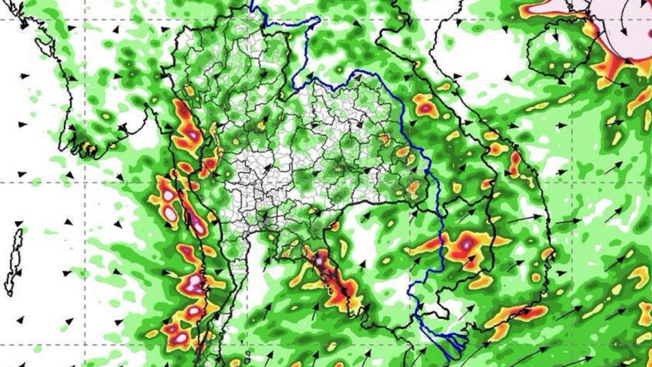 อุตุฯ พยากรณ์ฝน 10 วันล่วงหน้า จับตาสัญญาณก่อตัวของพายุ 5-6 ต.ค.68
