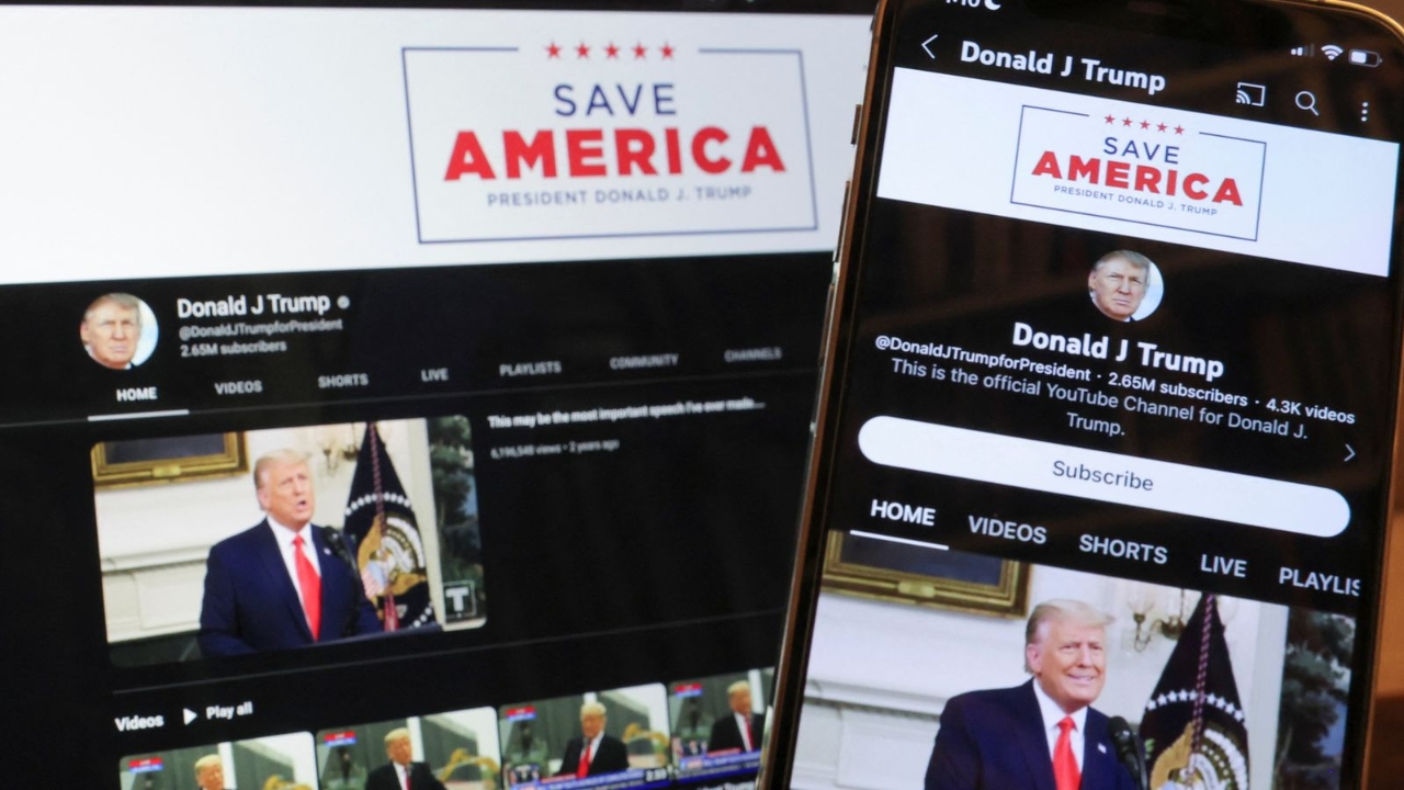 ยูทูบยอมจ่ายเกือบ 800 ล้าน ยุติคดี ทรัมป์ ฟ้องกรณีระงับบัญชีหลังเหตุจลาจลรัฐสภา