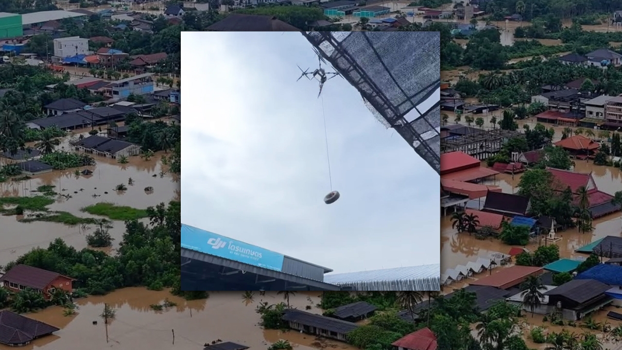 น้ำใจคนไทยไม่แห้ง “น้าหลิ่ม” เผยโดรนถึงหาดใหญ่ ช่วยส่งอาหารพื้นที่เข้าไม่ถึง