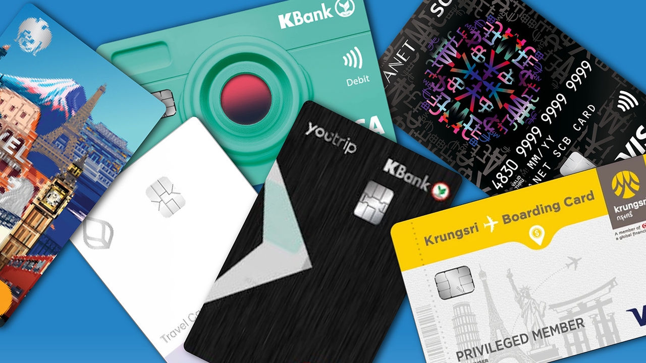 เทียบ 6 Travel Card  เที่ยวนอก รูดแล้วไม่เสีย FX Rate 2.5%  ใช้บัตรใบไหนดี?