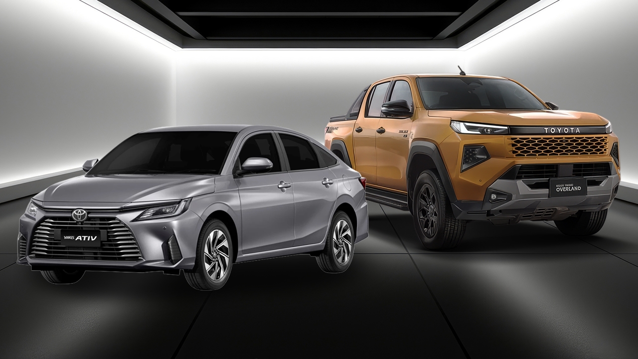 ยอดขายรถยนต์ 10 เดือนแรกปี 68 โตโยต้า แชมป์ที่ 1 Yaris ATIV และ Hilux REVO ขายดีสุด