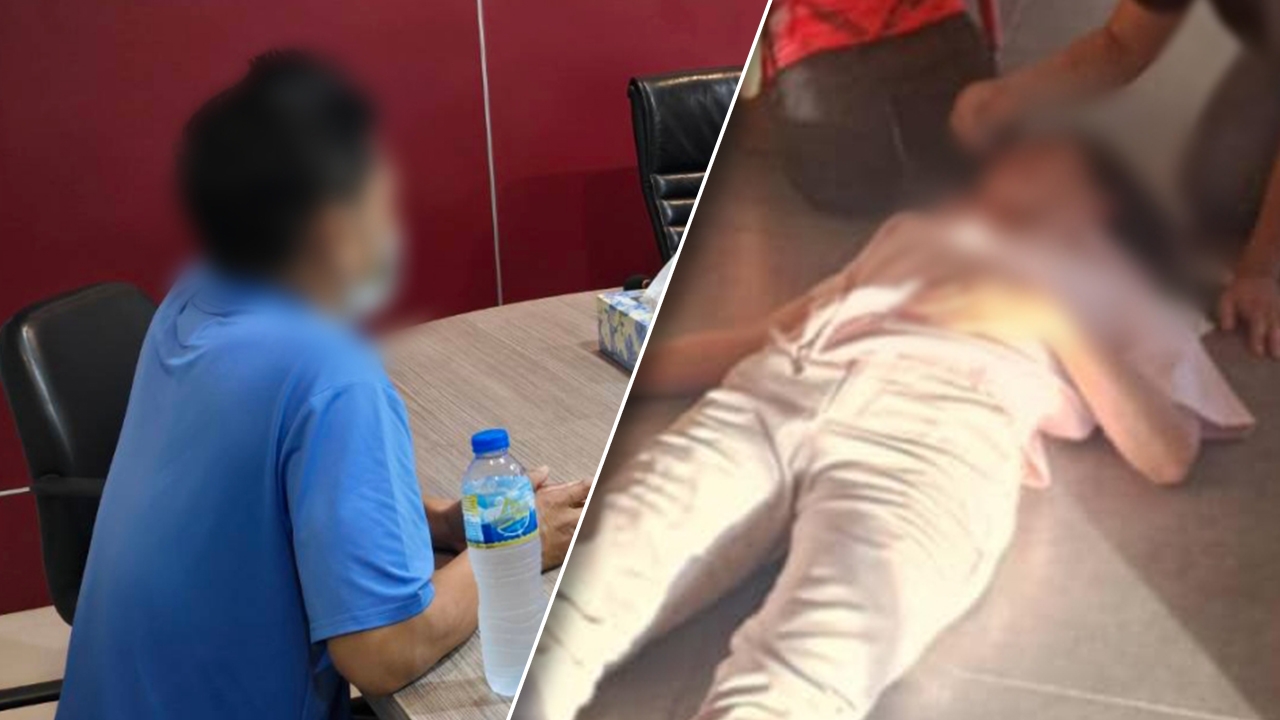 ตร. แจ้ง 2 ข้อหาผัวโหดทำร้ายลูก-เมียสลบคาร้านอาหาร อ้างไม่ได้ตั้งใจ แค่ผลัก