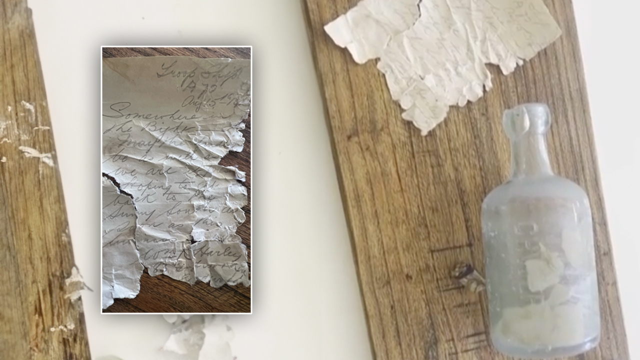 สุดเหลือเชื่อ พบจดหมายในขวดแก้วของทหารยุคสงครามโลกครั้งที่ 1 หลังผ่านมากว่าศตวรรษ