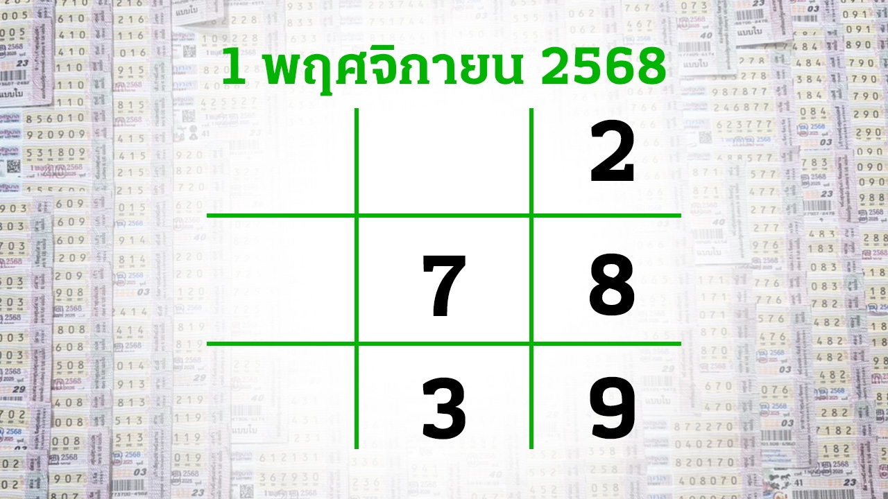 โค้งสุดท้ายหวย "เลขเด็ดงวดนี้" 1/11/68 ลุ้นโชคได้ที่ไทยรัฐทีวี-ไทยรัฐออนไลน์