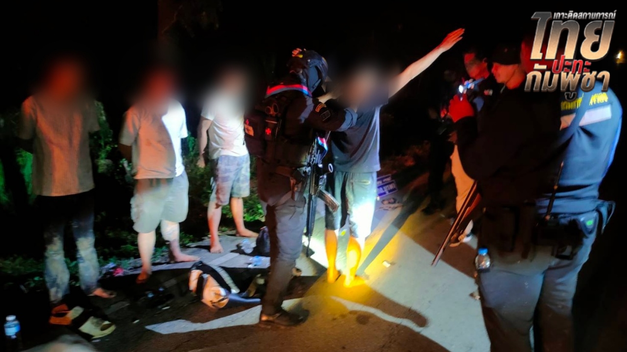 สกัดจับ 7 ชาวจีน กำลังลักลอบออกจากชายแดนสระแก้ว หวังเดินทางไปทำงานที่กัมพูชา